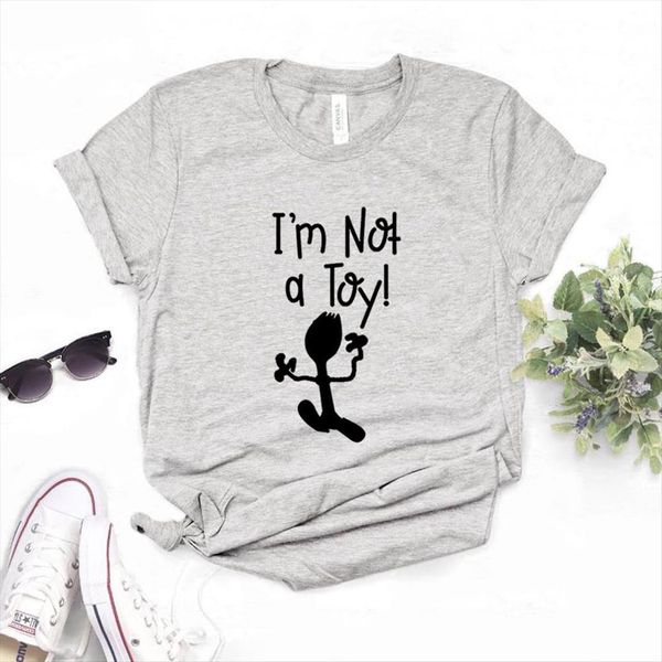 im not a toy womens t shirt print cotton casual funny for lady yong girl street tee fa 8, White
im not a toy womens t shirt print cotton casual funny for lady yong girl street tee fa 8, White
