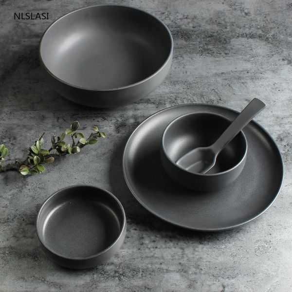 dishes & plates japanese-style black solid color ceramic plate kitchen restaurant el supplies breakfast sushi cake dish rice noodles bowl
dishes & plates japanese-style black solid color ceramic plate kitchen restaurant el supplies breakfast sushi cake dish rice noodles bowl