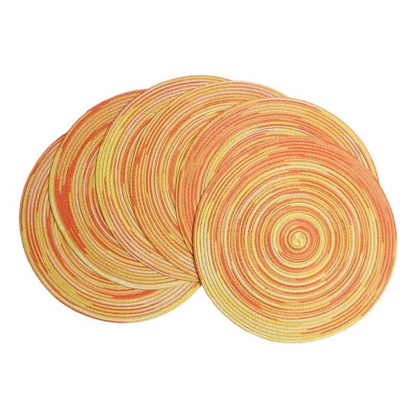 table runner round placemats set of 6 colorful braided for dining tables holiday party decor (rainbow yellow, 6)
table runner round placemats set of 6 colorful braided for dining tables holiday party decor (rainbow yellow, 6)