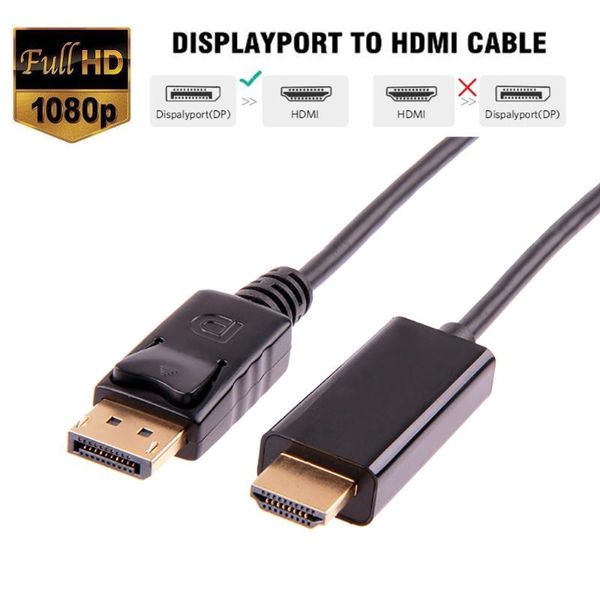 audio cables & connectors dp to 1080p full hd displayport cable male display port adapter converter 1.8m for pc tv projector
audio cables & connectors dp to 1080p full hd displayport cable male display port adapter converter 1.8m for pc tv projector