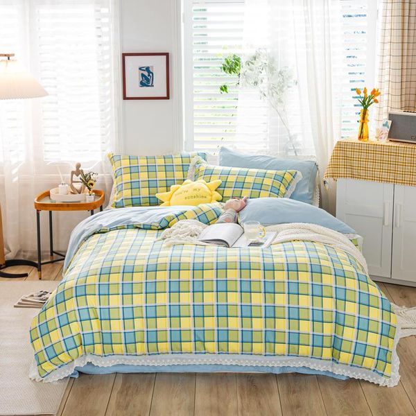 bedding sets bed linen set simgle king size geometric style bedclothes two sides quilt cover solid color flat sheet with pillowcase
bedding sets bed linen set simgle king size geometric style bedclothes two sides quilt cover solid color flat sheet with pillowcase