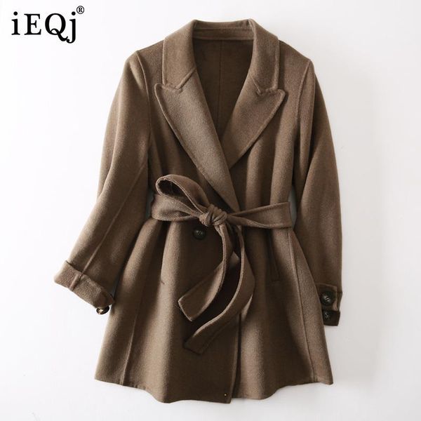 women's wool & blends ieqj arrivals 2021 autumn winter double-sided cashmere coat medium long woolen women fashion england style 3t1023, Black
women's wool & blends ieqj arrivals 2021 autumn winter double-sided cashmere coat medium long woolen women fashion england style 3t1023, Black