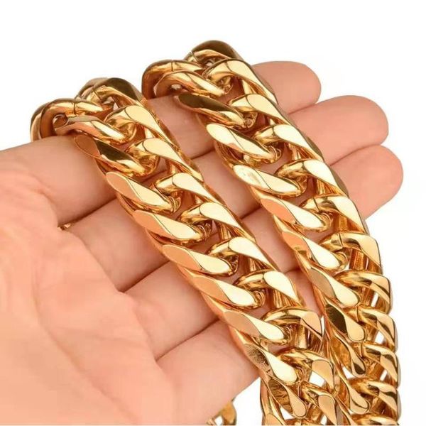 stainless steel plated gold men women cuban link necklace punk jewelry 3/4/5/8mm width 50-70cm length chocker wholesale dropship, Silver
stainless steel plated gold men women cuban link necklace punk jewelry 3/4/5/8mm width 50-70cm length chocker wholesale dropship, Silver