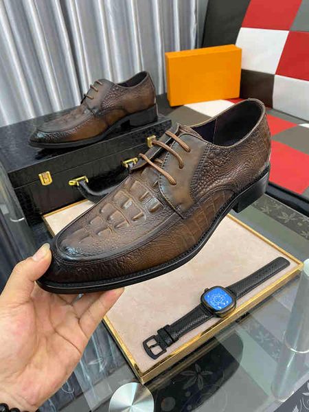 dress shoes luxury designer brand men's business formal wear leather men shoes casual breathable british korean version of the poi, Black
dress shoes luxury designer brand men's business formal wear leather men shoes casual breathable british korean version of the poi, Black