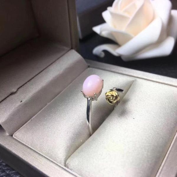 cluster rings gift natural real pink opal ring 925 sterling silver for women wedding, Golden;silver
cluster rings gift natural real pink opal ring 925 sterling silver for women wedding, Golden;silver