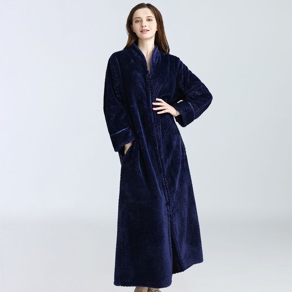 2021 new women's winter sleepwear flannel solid female nightwear ankle length v neck long sleeve thick casual homewear d95g, Black;red
2021 new women's winter sleepwear flannel solid female nightwear ankle length v neck long sleeve thick casual homewear d95g, Black;red