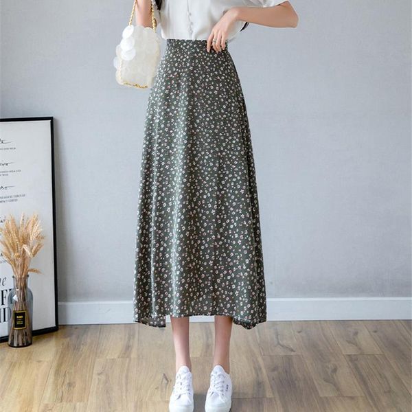 skirts limiguyue green floral print skirt women vintage elastic high waisted midi summer sweet ladies holiday beach faldas k581, Black
skirts limiguyue green floral print skirt women vintage elastic high waisted midi summer sweet ladies holiday beach faldas k581, Black