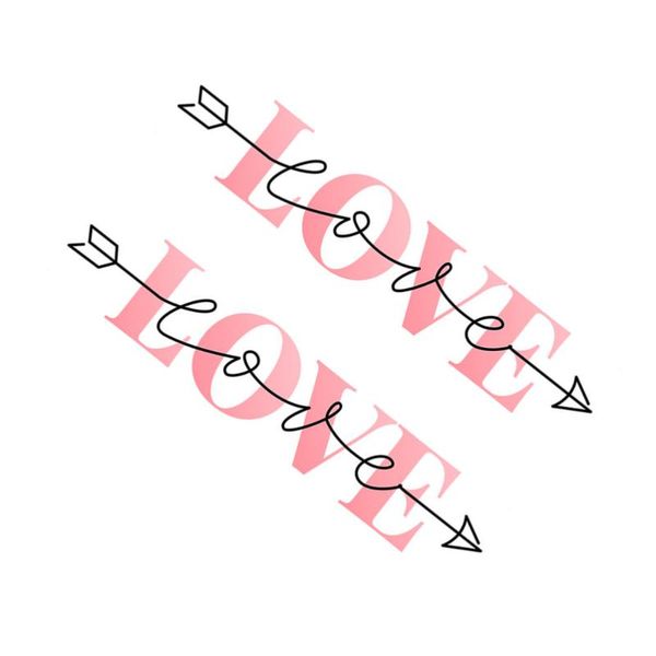 2pcs love words with arrow wall decal valentine's day wallpaper adhesive wall sticker
2pcs love words with arrow wall decal valentine's day wallpaper adhesive wall sticker