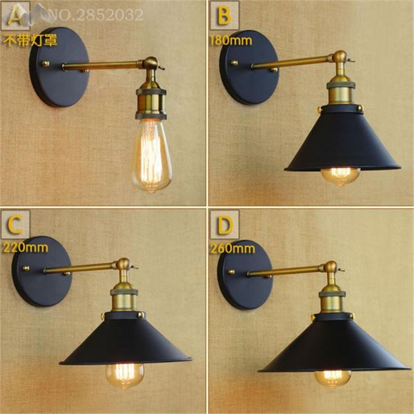 

wall lamp jw adjustable industrial loft metal modern vintage light retro brass country style sconce fixtures decor