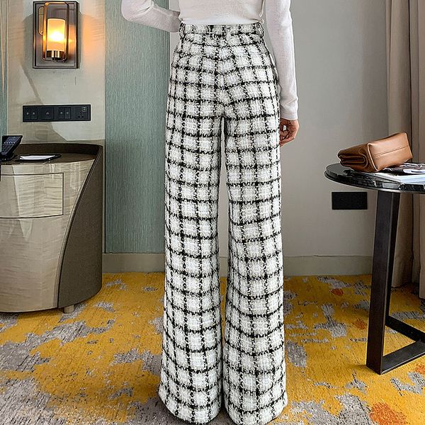 hit color casual plaid trousers for women high waist pocket wide leg pants female 2021 spring fashion new clothing, Black;white
hit color casual plaid trousers for women high waist pocket wide leg pants female 2021 spring fashion new clothing, Black;white
