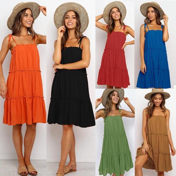 Summer Women Dresses Adjustable Sleeveless Patchwork Loose Dress Strapless Sexy Solid Color Slim Vestidos Casual, Black;gray
Summer Women Dresses Adjustable Sleeveless Patchwork Loose Dress Strapless Sexy Solid Color Slim Vestidos Casual, Black;gray