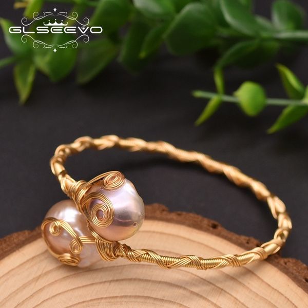 bangles bracelet glseevo natural baroque pink purple pearl elastic handmade women's jewelry, Black
bangles bracelet glseevo natural baroque pink purple pearl elastic handmade women's jewelry, Black
