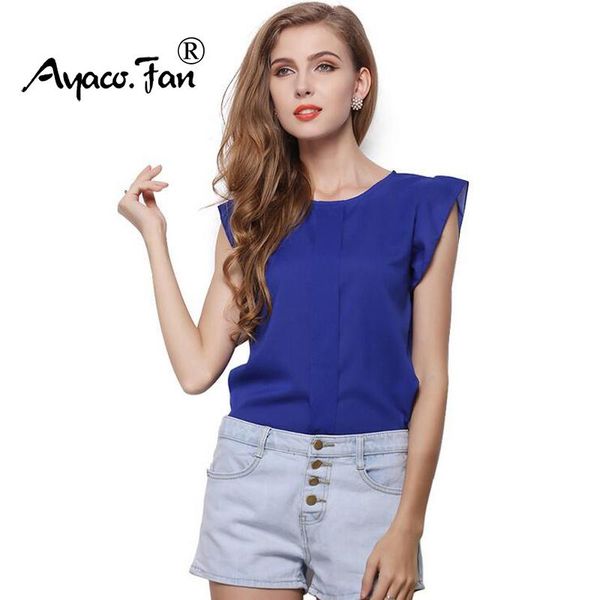 women's blouses & shirts women chiffon summer o-neck ruffled pleated sleeve strap solid casual ladies shirt blusas, White
women's blouses & shirts women chiffon summer o-neck ruffled pleated sleeve strap solid casual ladies shirt blusas, White