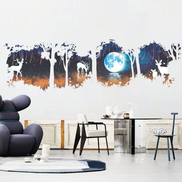 wall stickers 55x180cm nordic warm forest deer silhouette living room bedroom sticker tv background decoration pvc wallpaper
wall stickers 55x180cm nordic warm forest deer silhouette living room bedroom sticker tv background decoration pvc wallpaper