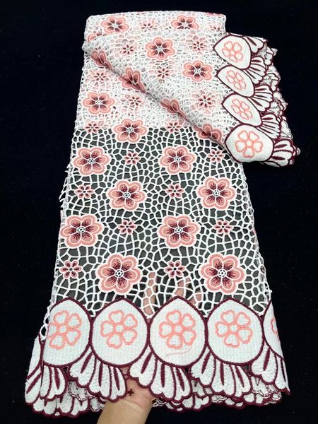 nigerian water soluble cord lace fabric african soft guipure lace quality sewing material for wedding dress party 5yards, Black;white
nigerian water soluble cord lace fabric african soft guipure lace quality sewing material for wedding dress party 5yards, Black;white