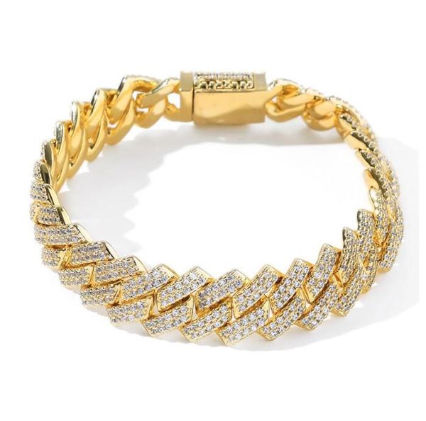 hip hop bling iced out men's rapper bracelet full zircon pave gold color miami cuban link chain bracelets for men jewelry, Black
hip hop bling iced out men's rapper bracelet full zircon pave gold color miami cuban link chain bracelets for men jewelry, Black