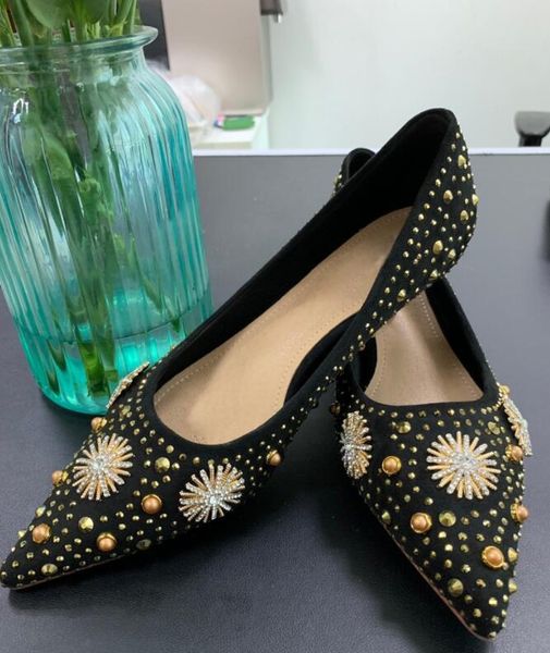 dress shoes rivets studs bling rhinestone rudder pumps women 4 cm kitten heels female floral pointed toe zapatos ladies short heel, Black
dress shoes rivets studs bling rhinestone rudder pumps women 4 cm kitten heels female floral pointed toe zapatos ladies short heel, Black