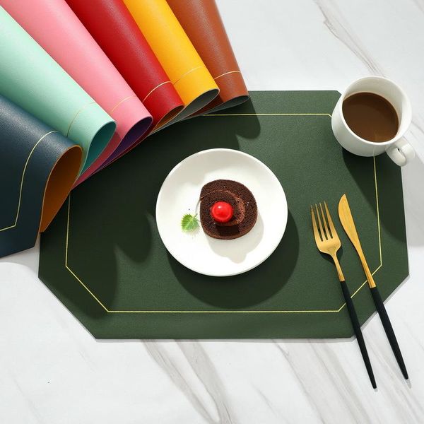 mats & pads custom made placemat with logo oilproof waterproof table mat leather insulation solid color double-layer
mats & pads custom made placemat with logo oilproof waterproof table mat leather insulation solid color double-layer