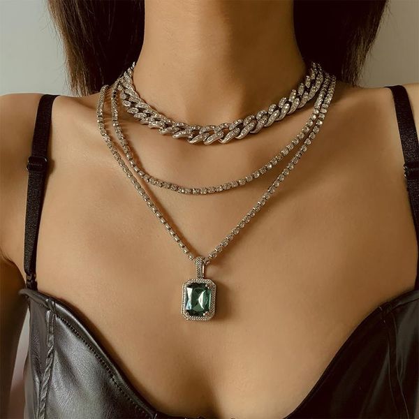 pendant necklaces temperament full rhinestone necklace, buckle adjustable clavicle necklace women jewelry layered accessories for, Silver
pendant necklaces temperament full rhinestone necklace, buckle adjustable clavicle necklace women jewelry layered accessories for, Silver
