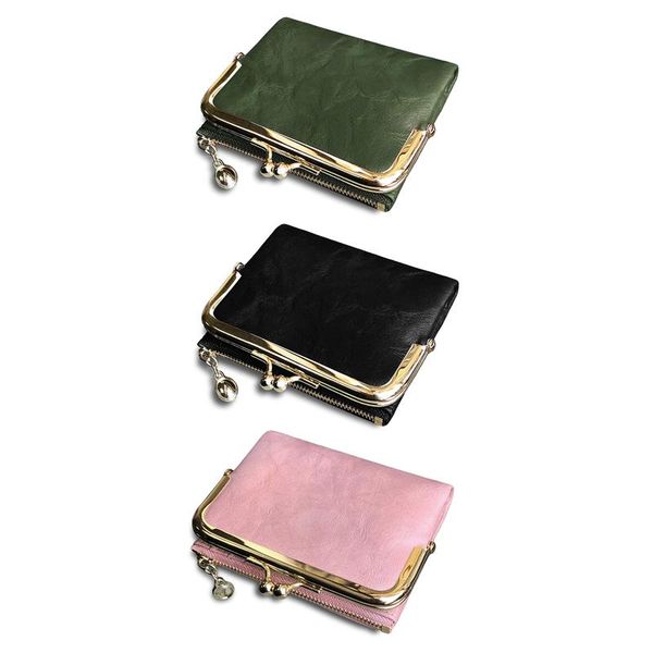 jewelry pouches, bags women's short wallet bifold retro multifunction coin purse with zip and kiss lock, Pink;blue
jewelry pouches, bags women's short wallet bifold retro multifunction coin purse with zip and kiss lock, Pink;blue