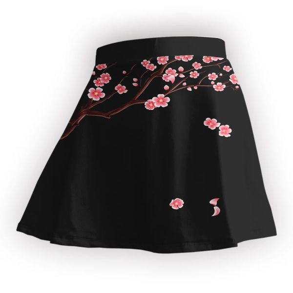 skirts 2021 plus size milk silk women breathable ladies skirt, Black