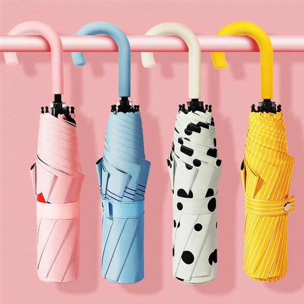 umbrellas fashion female rain parapluie three folding women cute windproof parasol with long handle
umbrellas fashion female rain parapluie three folding women cute windproof parasol with long handle