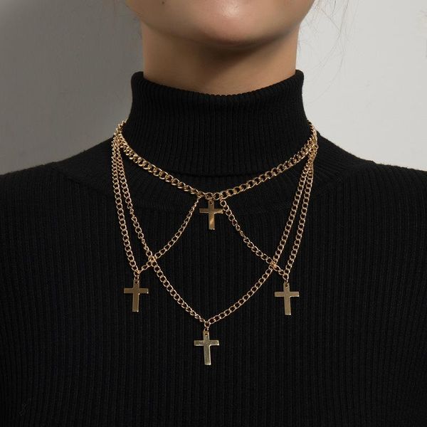 pendant necklaces vintage boho multilayer metal choker cross chain necklace for women hip hop gold silver color collar fashion jewelry
pendant necklaces vintage boho multilayer metal choker cross chain necklace for women hip hop gold silver color collar fashion jewelry