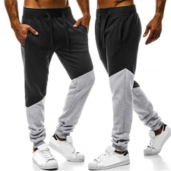 mens splicing fitness sweatpants fashion trend drawstring running sports long pants spring male contrasting all-match casual loose trousers, Black
mens splicing fitness sweatpants fashion trend drawstring running sports long pants spring male contrasting all-match casual loose trousers, Black
