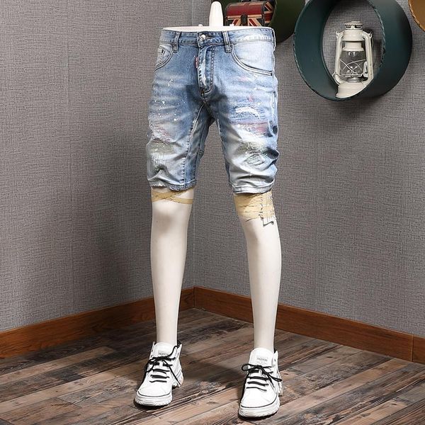 men's jeans summer mens light blue ripped denim shorts men fashion streetwear straight slim fit knee length
men's jeans summer mens light blue ripped denim shorts men fashion streetwear straight slim fit knee length