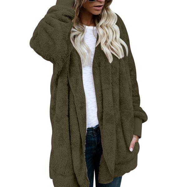 women's jacket open point with hood women's coat long sleeve woolen coats warm cotton coats 3bey, Black;brown
women's jacket open point with hood women's coat long sleeve woolen coats warm cotton coats 3bey, Black;brown
