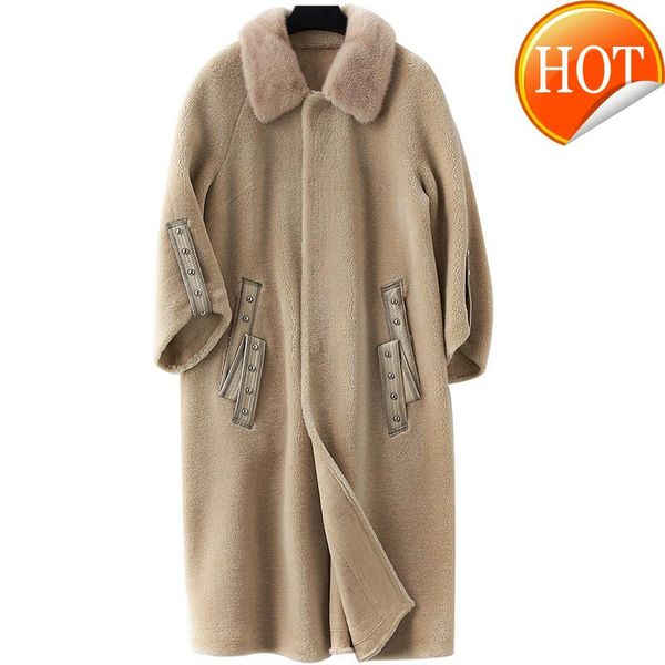 coat real fur female vintage sheep shearing jacket women winter clothes 2021 korean natural collar 100% wool lw2303, Black
coat real fur female vintage sheep shearing jacket women winter clothes 2021 korean natural collar 100% wool lw2303, Black