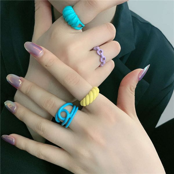 hbp fashion fashionable colorful candy matisse color oil painting geometric lines overlapping ring, Silver
hbp fashion fashionable colorful candy matisse color oil painting geometric lines overlapping ring, Silver