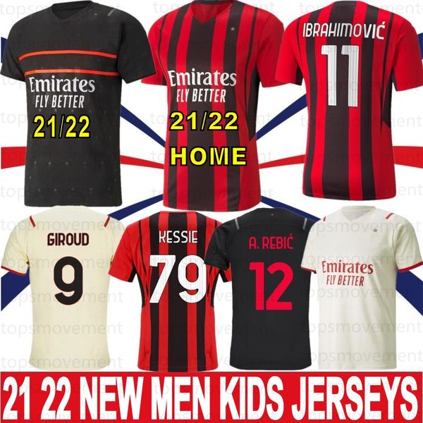 ibrahimovic 21 22 ac milan soccer jerseys giroud bennacer kessie romagnoli calhanoglu 2021 2022 football shirt tonali rebic maillot men + ki, Black;yellow
ibrahimovic 21 22 ac milan soccer jerseys giroud bennacer kessie romagnoli calhanoglu 2021 2022 football shirt tonali rebic maillot men + ki, Black;yellow