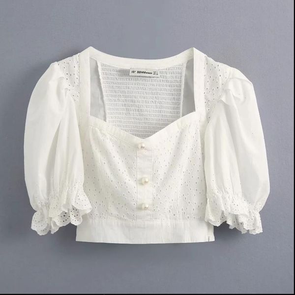 new 2021 women hollow out lace embroidery patchwork casual slim white blouse ladies back elastic shirts chic blusas
new 2021 women hollow out lace embroidery patchwork casual slim white blouse ladies back elastic shirts chic blusas