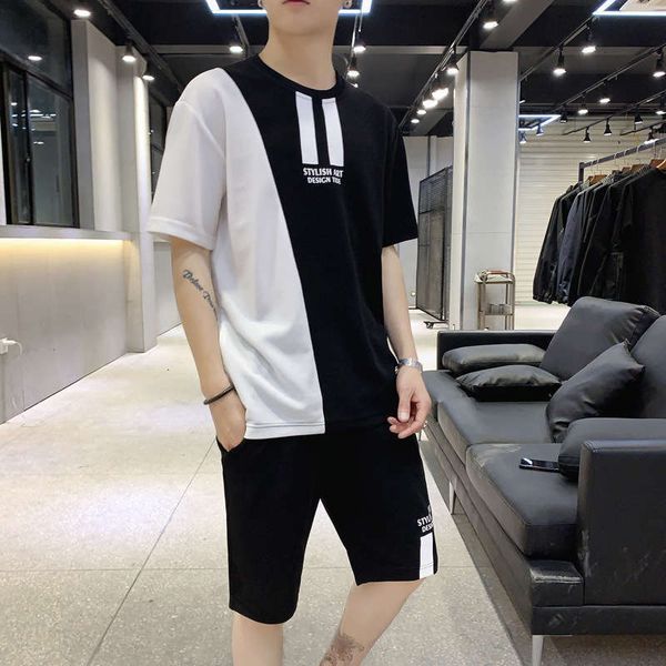 tracksuits t-shirt sleeve short casual summer korean sports suit handsome shorts two piece men's fashion, Gray
tracksuits t-shirt sleeve short casual summer korean sports suit handsome shorts two piece men's fashion, Gray