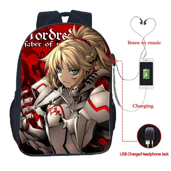 backpack fashion fate/grand order fate zero stay night school bags bookbag for teenage boys girls usb charge daily rucksack
backpack fashion fate/grand order fate zero stay night school bags bookbag for teenage boys girls usb charge daily rucksack
