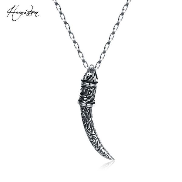 pendant necklaces hemiston ivory with buddhist pattern retro fashion titanium steel palms men necklace punk jewelry, Silver
pendant necklaces hemiston ivory with buddhist pattern retro fashion titanium steel palms men necklace punk jewelry, Silver