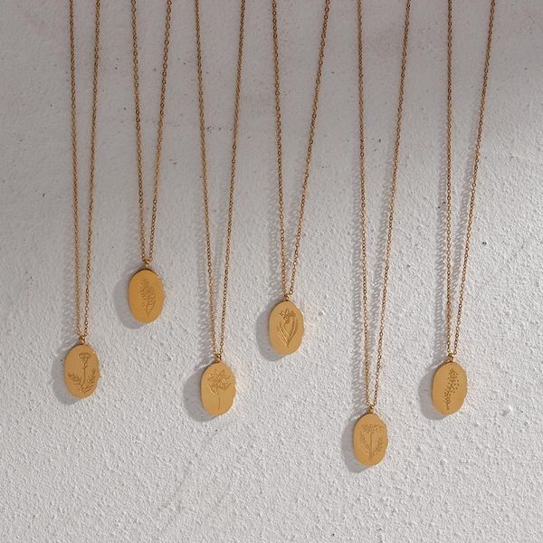 chains trendy thin o chain oval month flower pendent stainless steel gold plated waterproof tarnish necklace gifts for women, Silver
chains trendy thin o chain oval month flower pendent stainless steel gold plated waterproof tarnish necklace gifts for women, Silver
