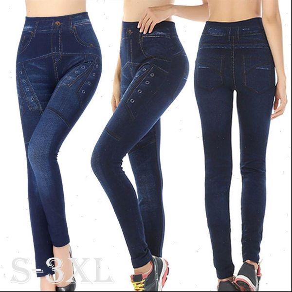 2021 autumn amp winter slim women leggings faux denim jeans pocket print seamless skinny pencil pants, Black
2021 autumn amp winter slim women leggings faux denim jeans pocket print seamless skinny pencil pants, Black