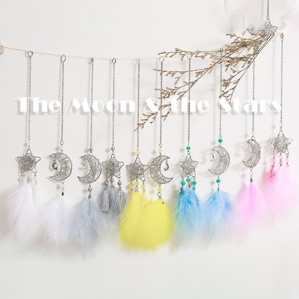 decorative objects & figurines metal hollow out moon star keychain pendant with feather and beads, handmade birthday gifts key chain for
decorative objects & figurines metal hollow out moon star keychain pendant with feather and beads, handmade birthday gifts key chain for