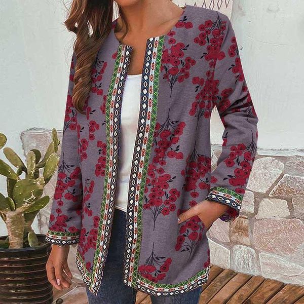 women's jackets women's women vintage long sleeve o neck coat bohemian printed floral vocation overcoat loose outwear blouse overs, Black;brown
women's jackets women's women vintage long sleeve o neck coat bohemian printed floral vocation overcoat loose outwear blouse overs, Black;brown
