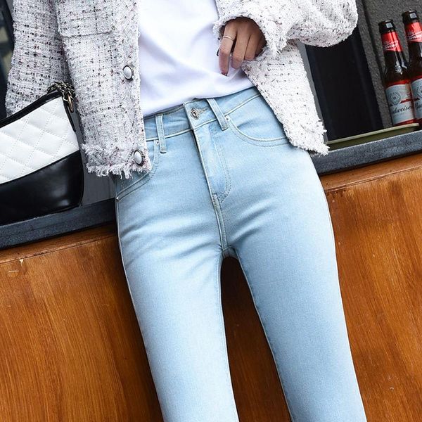 chenshann women's jeans stretch elastic denim trousers korean streetwear spring 2021 pants women plus size autumn vintage pencil high w, Blue
chenshann women's jeans stretch elastic denim trousers korean streetwear spring 2021 pants women plus size autumn vintage pencil high w, Blue