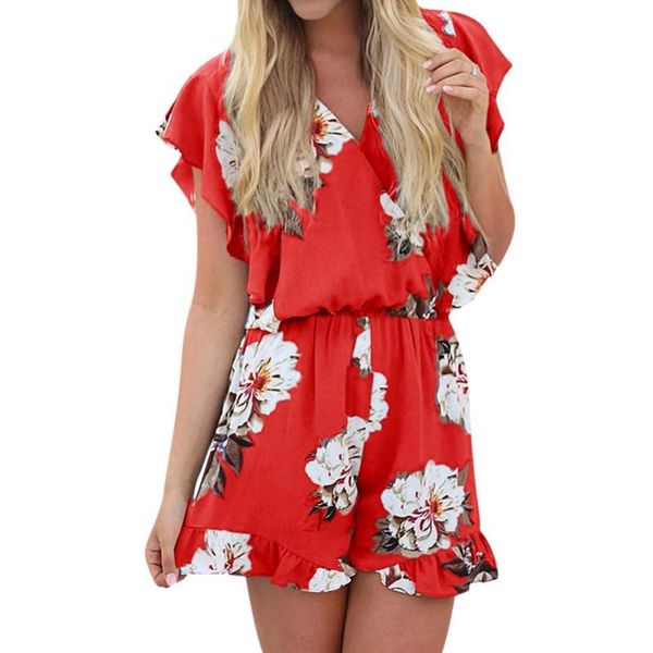 women's jumpsuits & rompers womens bodysuits cozy summer floral print playsuit beach halter short party sleeve mujer fiesta 2021, Black;white
women's jumpsuits & rompers womens bodysuits cozy summer floral print playsuit beach halter short party sleeve mujer fiesta 2021, Black;white