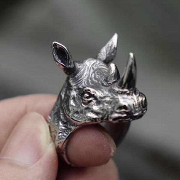 cluster rings retro punk creative design rhino head ring men's hip hop metal animal jewelry, Golden;silver
cluster rings retro punk creative design rhino head ring men's hip hop metal animal jewelry, Golden;silver