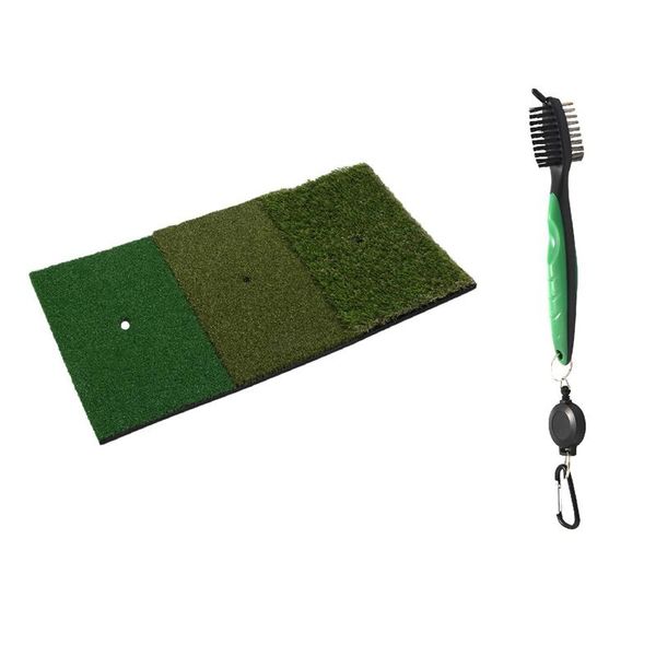 golf training aids brush retractable zipper aluminum carabiner with 12x24 inch hitting mat
golf training aids brush retractable zipper aluminum carabiner with 12x24 inch hitting mat