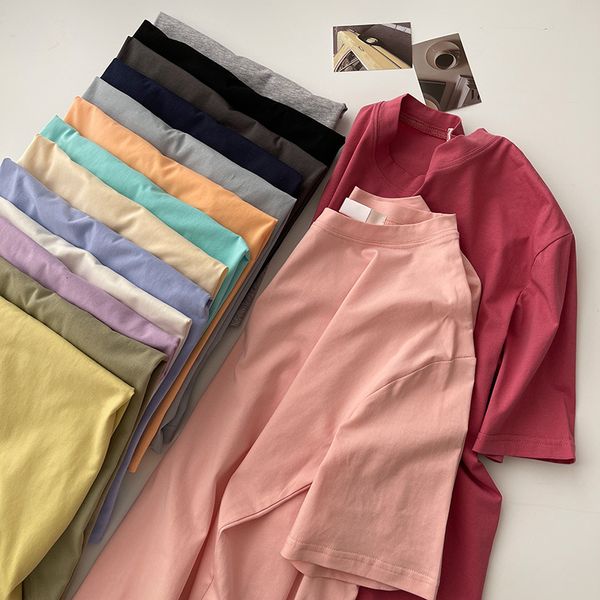 2021 new mooirue women basic shirt solid color short sleeve loose t-shirt women's wear in spring summer kuc3, White
2021 new mooirue women basic shirt solid color short sleeve loose t-shirt women's wear in spring summer kuc3, White
