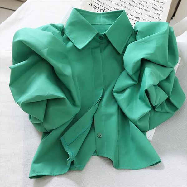 summer short puff sleeve womens shirt turn down collar solid color and blouses jw9353, White
summer short puff sleeve womens shirt turn down collar solid color and blouses jw9353, White