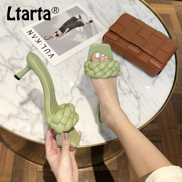 slippers ltarta 2021 summer fashion fine heel woven shallow mouth women's shoes square head casual open-toe high-heeled, Black
slippers ltarta 2021 summer fashion fine heel woven shallow mouth women's shoes square head casual open-toe high-heeled, Black
