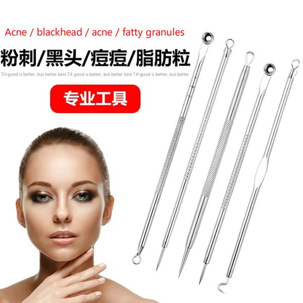 5pcs double-end stainless steel facial blackhead acne pimple pustule blemish remover needle extractor cleansing skin care tools
5pcs double-end stainless steel facial blackhead acne pimple pustule blemish remover needle extractor cleansing skin care tools
