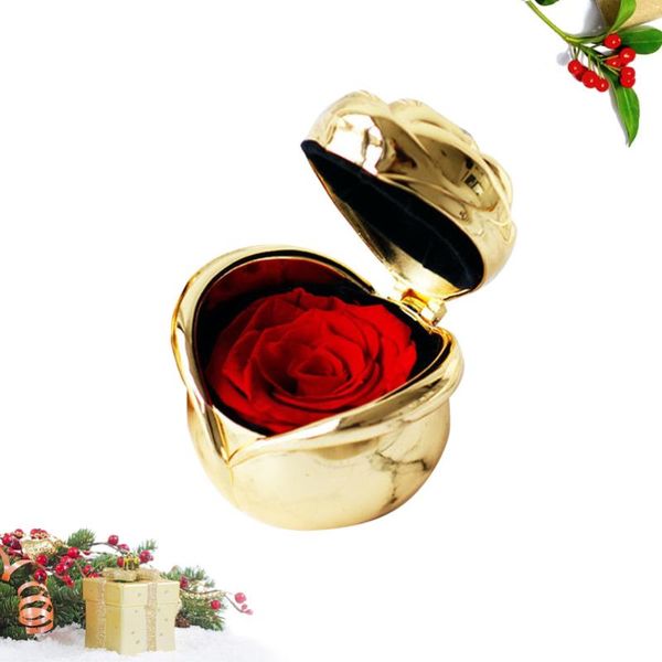 preserved flower rose shape zinc alloy gift box jewelry box present for valentine's day anniversary (golden)
preserved flower rose shape zinc alloy gift box jewelry box present for valentine's day anniversary (golden)